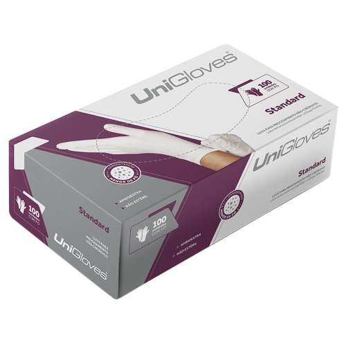 Luva de procedimento descartável Unigloves - Tamanho M